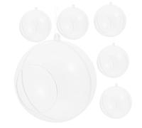Cabilock 6 Pièces Porte-Bougie Chauffe-Plat en Acrylique Globe Ouverture Latérale, Support Décoratif pour Plantes Aériennes et Succulentes, pour Bureau et Fête