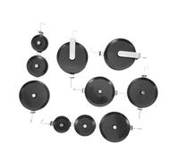 Cabilock 6 Pièces Poulies Modulaires pour Physique Kit Compact et Portable pour Expériences Scientifiques et Laboratoire Stem