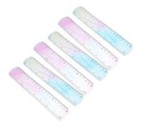 Cabilock 6 Pièces Règles Flexibles PVC Souple Incassables Échelles et Règles Droites et Courbables pour École Bureau et Projets Techniques