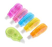 Cabilock 6 pièces Ruban Correcteur Portable Bande de Correction Compacte sans Séchage Facile à Utiliser pour École Bureau et Maison Accessoire Pratique pour Effacer et Écrire