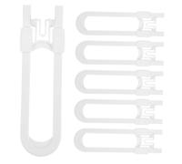 Cabilock 6 Pièces Serrures de Sécurité U Réglables pour Armoire et Verrous Garçon Fille pour de Cuisine Salle de Bain Salon Mécanisme Facile et Matériau Abs Sans