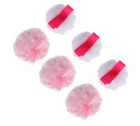 Cabilock 6 pièces Set de Houppettes Poudre Souples et Moelleuses pour Maquillage Visage Houppettes Fard Joue pour Filles Accessoires Cosmétiques Pratiques et Légers