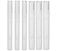 Cabilock 6 pièces Stylo Huile Cuticules Vide Rechargeable Transparent Compact Portable pour Huile Ongles Vernis Nutrition Essentielle