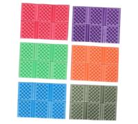 Cabilock 6 Pièces Tapis de Pique-niques Pliable Xpe, Matelas Extérieur | Format 6 Volets, Écume Légère, Anti-sable et Anti-humidité, Rangement Rapide pour Plage et Voyage Couleur Aléatoire