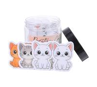 Cabilock 60 Cartes D'encouragement pour Femmes Citations de Chats Affirmations Quotidiennes Positives, Coffret Décoratif Compact, Présent Original pour Amoureuse des Chats, Soutien