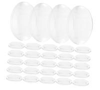Cabilock 60 Pièces Lentilles Optiques Convexes Transparentes Acrylique pour Enseignement de Physique et Projets DIY Kit de Lentilles Optique Pédagogiques et Facile à Manipuler