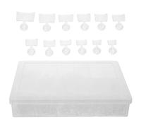 Cabilock 600 Capsules D’ongles Carrés en Gel Souple Transparent, Faux Ongles Demi-recouvrement Mats pour Manucure Maison, Extensions Courtes pour Salon de Beauté, Kit Semi-mat