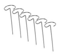 Cabilock 6Pièces Brochettes Barbecue Acier Inoxydable pour Friteuse à Air Résistantes Chaleur pour Viandes Réutilisables Tranchantes pour Cuisson