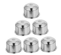 Cabilock 6Pièces Douille de Lampe Chrome de Support de Base Décoratif pour Lustres et Lampadaires Accessoires Éclairage Polyvalents