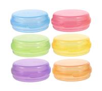 Cabilock 6pièces Pilulier de Voyage Petit avec Couvercle Boîte de Rangement et Vitamines Pilulier de Poche Journalier Portable