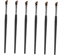 Cabilock 6pièces Set Pinceaux Maquillage Yeux Biseauté Eyeliner Sourcils Correcteur Accessoires Femme Fin Plat