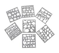 Cabilock 7 pièces Lot Moules Feutrage Aiguille DIY Pochoirs Formes Variées pour Travaux Manuels et Artisanat Feutrine