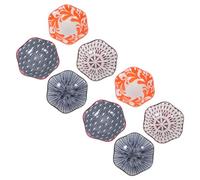 Cabilock 8 pièces Assiettes à Sauce Porcelaine Mini Bols à Dips Céramique pour Condiments et Assaisonnements Bols de Préparation Compacts pour Élégant et Polyvalent Réutilisable