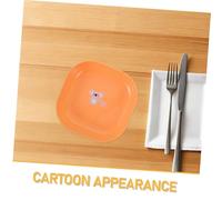 Cabilock 8 Pièces Assiettes Carrées Plastique pour Fruits et Snacks Plateau à Os Intégré Petites Assiettes à Dessert et Salade Compactes et pour Réunions Familiales et
