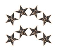 Cabilock 8 Pièces Broche pour Décoration en Alliage de Zinc de Remise de Diplôme 2026 Épingle en Émail Étoile Élégante et Présent de Diplôme Lors des Cérémonies et Fêtes