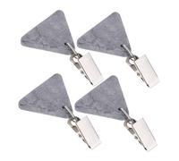 Cabilock 8 Pièces Clips Poids de Nappe Pierre Marbre Clips Métalliques Anti-Vent pour Nappes de Jardin et Camping Accessoires Suspendus Décoratifs pour Tables Extérieures et Intérieures