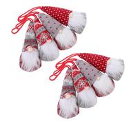 Cabilock 8 Pièces Décorations de Lutins de Noël à Suspendre Ornements Nains Scandinaves Non-tissé Accessoires Festifs Intérieurs et Extérieurs de Modèles