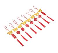 Cabilock 8 Pièces Décorations Suspendues an Chinois avec Pendeloques Cheval Artistique Ornements Traditionnels pour Intérieur Extérieur de Fortune et pour Fête Printemps