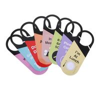 Cabilock 8 Pièces Double Sided Office Door Signs PVC Do Not Disturb In A Meeting Away Lunch Hanger Tags For Home And Business