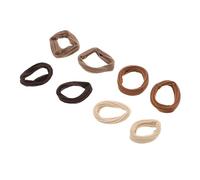 Cabilock 8 Pièces Élastiques à Cheveux Accessoires pour Cheveux en Polyester Haute Élasticité sans Casse Couleur Aléatoire pour Filles et Femmes pour Chignons au Travail ou Étude