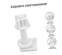 Cabilock 8 pièces Kit de Visserie pour Fixation Abattant Wc Boulons Robustes Abs Installation Facile pour Siège Toilette Accessoires de Réparation