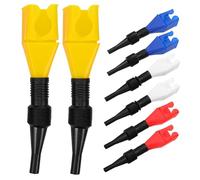 Cabilock 8 pièces Lot de Entonnoirs à Huile Flexibles avec Tuyau Adaptable Conception Mains pour Remplissage Rapide et Sécurisé de Carburant Automobile Assortiment de Couleurs Pratiques