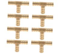 Cabilock 8 pièces Lot de Raccords Pex Cuivre Pouce pour Tuyaux Connecteurs Trois Voies Résistants Corrosion Installation Sans Soudure pour Réparation et Raccordement de Tuyaux Darrosage et