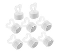 Cabilock 8 pièces Poids Ballon Cœur avec Base Magnétique Supports Décoratifs Suspendus pour Mariage et Anniversaire Poids Table Métalliques pour Ballons