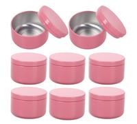 Cabilock 8 Pièces Pot D'huile Essentielle en Aluminium Réutilisable avec Couvercle Scellé pour Aromathérapie, Distribution Pratique, Usage Personnel ou Commercial