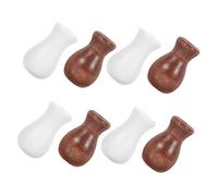 Cabilock 8 Pièces Wood Cord Pulls for Curtains Hanging Ball Pulls Tassels Replacement Smooth Finish Easy DIY Installation Suitable for Living Room and Bedroom