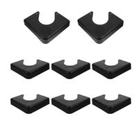 Cabilock 8pcs Plaques de Protection d'angle en Abs pour Table de Billard et Snooker, Design Précis, Finition Chrome Élégante, pour Usage Domestique et Lieux Commerciaux