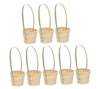 Cabilock 8pièces Décoratif Tissé Portable Multi-usages Pour Fleurs Et De Courses Fait Main