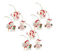 Cabilock 9 Pièces Lot de Ornements Suspendus Bonhomme pour Sapin de Noël Décoration Festive Maison et Commerce