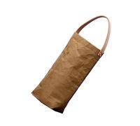Cabilock À Vin Papier Kraft Lavable Pochette Porte-Bouteille pour Transport De Vin pour Fêtes Et Événements Marron