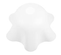 Cabilock Abat Jour Acrylique Fleur pour Suspension Abat Jour Décoratif pour Lampe Murale Protection des Yeux Éclairage Doux pour Chambre et Salon Diamètre Couleur Blanche