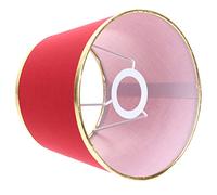 Cabilock Abat-jour De Lampe Artisanat Tissu 15x20x15 Cm Rouge Profond Pour Lampes Vintage Adultes Abat-jour De Salon Léger Protecteur Éclairage Intérieur Décoratif