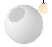 Cabilock Abat-Jour en Verre Globe Givré à Col Ouvert Abat-Jour en Forme de Housse de Remplacement pour Éclairage Suspendu Lustre Applique Murale 15 Cm