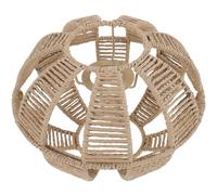 Cabilock Abat-jour Rétro Papier Tressé Style Rotin Lampe Suspendue Décorative pour Salon et Restaurant Facile à Installer sans Outils Lumière Douce et Agréable