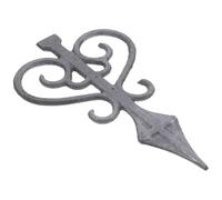 Cabilock Accessoire de Décoration de Clôture en Fer à Fleurons de Forme Pointue, Style Européen, Effet Décoratif et Soudable pour Jardin et Bricolage