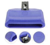 Cabilock Accessoire de Percussion pour Batterie Latin Plastique Cloche de Vache Bleue Portable avec Support et Maillet Montage Facile et Naturel pour Adultes et Musiciens