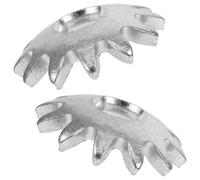 Cabilock Accessoire de Réparation de Cric Hydraulique 2pcs en Fer Argenté Engrenage Robuste pour Réparation Horizontale Usage Intensif Facile à Installer