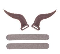 Cabilock Accessoire pour Casque Audio Cornes de Bœuf en Silicone Marron | Décoration à Crochet et Fixation, Portable, pour Headset et Wireless Headphone, Rôle Play Party