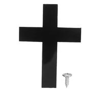 Cabilock Accessoires de de communion croix de couvercle plateau tasse sainte croix de couvercle de plateau d'église Coupe de service tasse sacrée Acrylique Noir