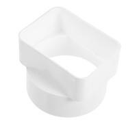 Cabilock Adaptateur pour Drainage des Eaux Pluviales Beige Prévient Dégâts D'eau en Abs Gouttière Rectangulaire Connecteur de Gouttière pour Tube Rond et Canalisation