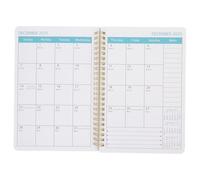 Cabilock Agenda 2025-2027 A5 Spirale Métallique Planificateur de Travail Quotidien et Emploi du Temps de Classe Carnet à Pages Épaisses Anti-Traversée d'Encre pour Organisation Scolaire