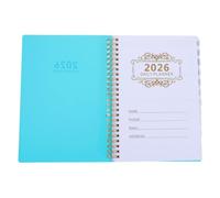 Cabilock Agenda Hebdomadaire 2026 A5 Vert Ceinture, Planificateur Quotidien et Journal de Gestion du Temps, Carnet de Notes pour Bureau et Organisation Personnelle