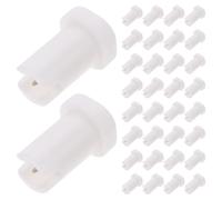 Cabilock Aiguilles de Blocage pour Flacon de Colle à Cils 100 Pièces Plastique Blanc Outil Professionnel Extension de Cils Usage Beauté Anti-obstruction