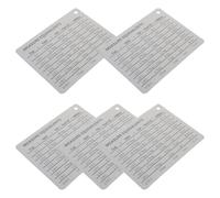 Cabilock Aimant de conversion de cuisson 5 pièces : Tableau de mesure pour ingrédients humides/secs - Conversions de tasses en grammes pour tasses, cuillères à soupe et cuillères à café