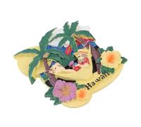 Cabilock Aimants Réfrigérateur Hawaii Résine Magnétique Autocollants Décoratifs pour Cuisine et Bureau Souvenirs Vacances été Stickers Surf Décoratifs