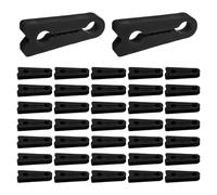 Cabilock Amortisseur de Verrouillage de Porte Voiture en Caoutchouc Noir, 40pcs, Protection la Poussière et Barrière Protectrice pour Usage Quotidien et Amélioration du Véhicule